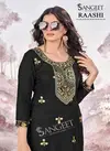 Raashi By Sangeet Rayon Embroidery Designer Kurti Exporters In India